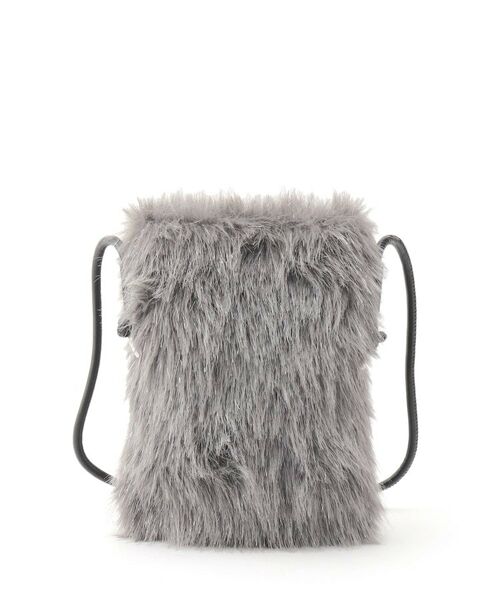 SHOO・LA・RUE / シューラルー ショルダーバッグ | ラメ入りファーが目を惹く ミニショルダーバッグ | 詳細12