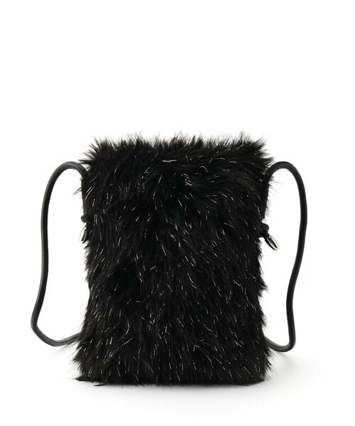 SHOO・LA・RUE / シューラルー ショルダーバッグ | ラメ入りファーが目を惹く ミニショルダーバッグ | 詳細13