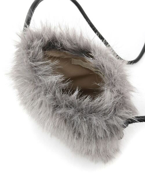 SHOO・LA・RUE / シューラルー ショルダーバッグ | ラメ入りファーが目を惹く ミニショルダーバッグ | 詳細21