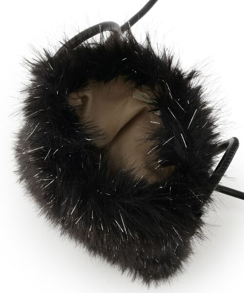 SHOO・LA・RUE / シューラルー ショルダーバッグ | ラメ入りファーが目を惹く ミニショルダーバッグ | 詳細22