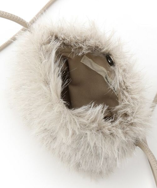 SHOO・LA・RUE / シューラルー ショルダーバッグ | ラメ入りファーが目を惹く ミニショルダーバッグ | 詳細23