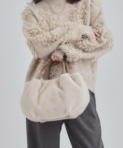SHOO・LA・RUE / シューラルー トートバッグ | ファー2層2WAYトートバッグ | 詳細5