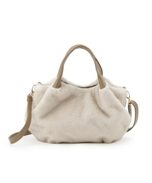 SHOO・LA・RUE / シューラルー トートバッグ | ファー2層2WAYトートバッグ | 詳細9