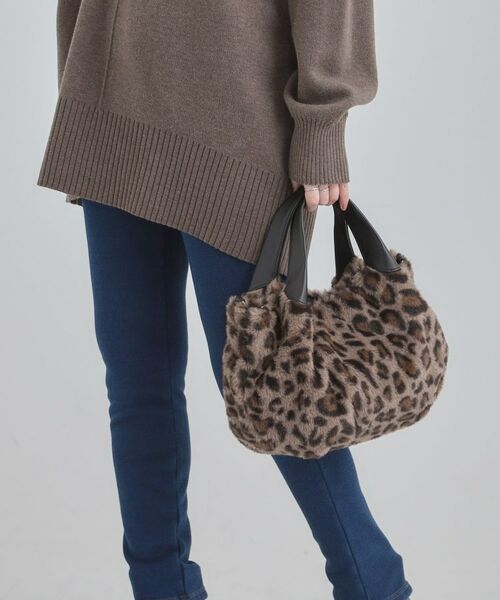 SHOO・LA・RUE / シューラルー トートバッグ | ファー2層2WAYトートバッグ(ブラウン(143))