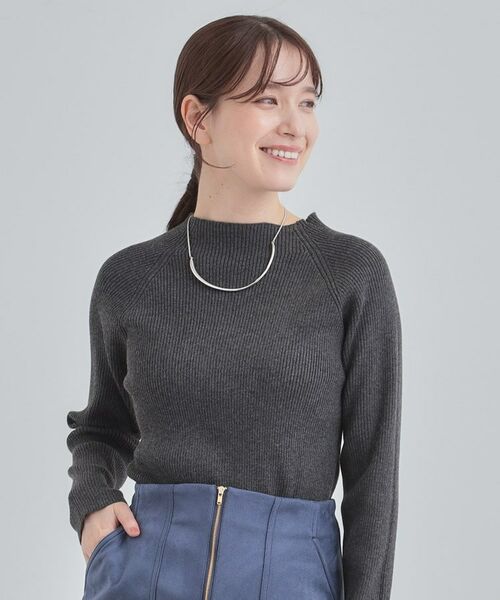 SHOO・LA・RUE / シューラルー ニット・セーター | 【洗濯機可】ちくちくしにくい やわらかリブハイネックニット | 詳細1