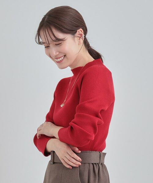 SHOO・LA・RUE / シューラルー ニット・セーター | 【洗濯機可】ちくちくしにくい やわらかリブハイネックニット | 詳細10