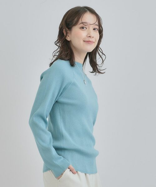 SHOO・LA・RUE / シューラルー ニット・セーター | 【洗濯機可】ちくちくしにくい やわらかリブハイネックニット | 詳細14