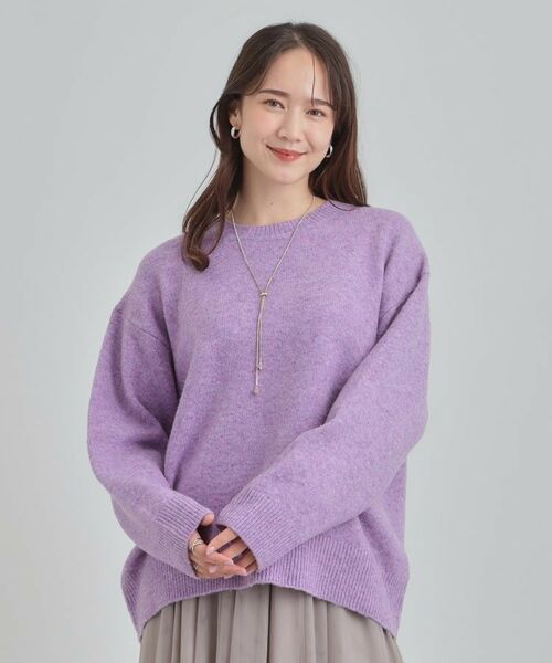 SHOO・LA・RUE / シューラルー ニット・セーター | 【洗濯機可/S-LL】色違いで欲しくなる ふんわりゆるニット | 詳細25