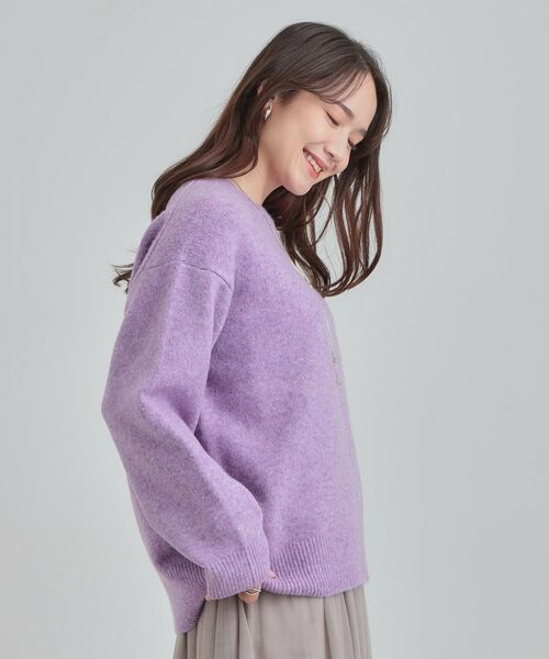 SHOO・LA・RUE / シューラルー ニット・セーター | 【洗濯機可/S-LL】色違いで欲しくなる ふんわりゆるニット | 詳細26