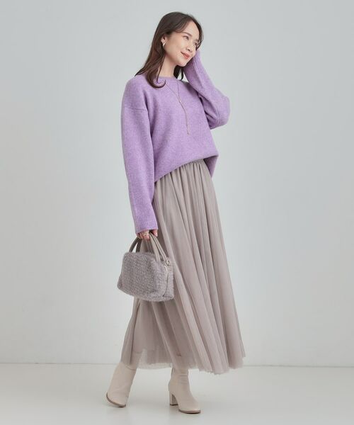 SHOO・LA・RUE / シューラルー ニット・セーター | 【洗濯機可/S-LL】色違いで欲しくなる ふんわりゆるニット | 詳細27