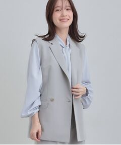 SHOO・LA・RUE / シューラルー ベスト | 【セットアップ可能】サッと軽やかに羽織りやすいWブレストジレ