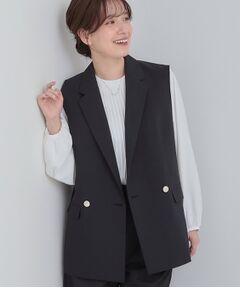 SHOO・LA・RUE / シューラルー ベスト | 【セットアップ可能】サッと軽やかに羽織りやすいWブレストジレ