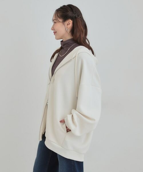 SHOO・LA・RUE / シューラルー パーカー | 【セットアップ可】なめらかタッチ オーバーサイズゆるパーカ【CIRCRIC】 | 詳細2