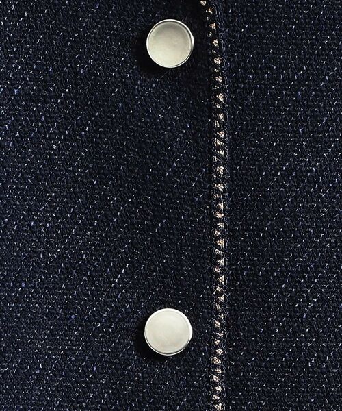 SHOO・LA・RUE / シューラルー ノーカラージャケット | 柔らかく軽い ライトツイードジャケット | 詳細12