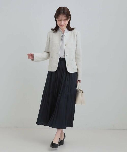 SHOO・LA・RUE / シューラルー ノーカラージャケット | 柔らかく軽い ライトツイードジャケット | 詳細22