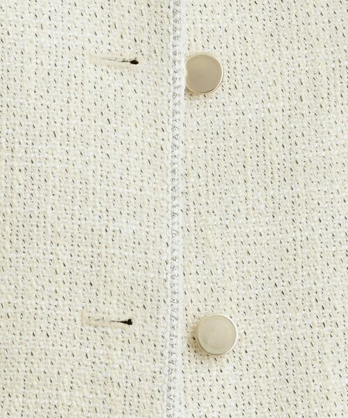 SHOO・LA・RUE / シューラルー ノーカラージャケット | 柔らかく軽い ライトツイードジャケット | 詳細4