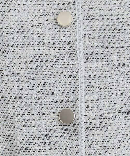 SHOO・LA・RUE / シューラルー ノーカラージャケット | 柔らかく軽い ライトツイードジャケット | 詳細8