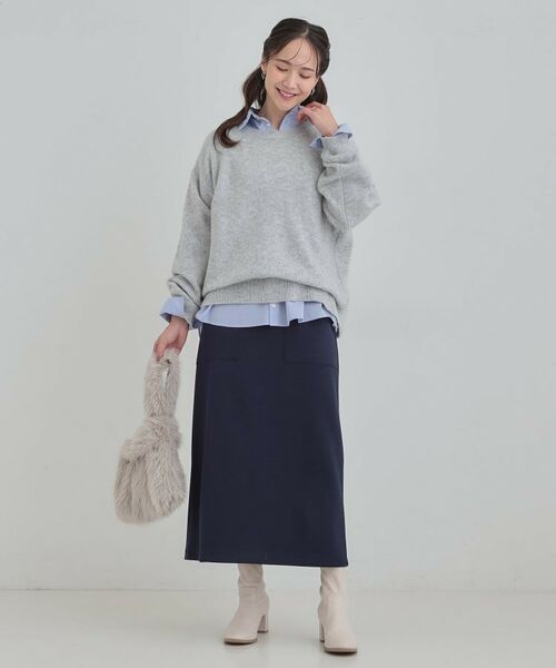 SHOO・LA・RUE / シューラルー ロング・マキシ丈スカート | 【セットアップ/S-LL】なめらかタッチ ベイカーナロースカート【CIRCRIC】 | 詳細7