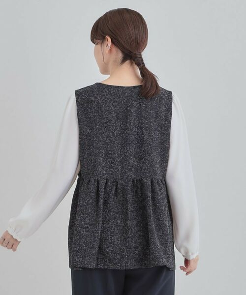 SHOO・LA・RUE / シューラルー シャツ・ブラウス | 時短できちんと見えが叶う フェイクレイヤードブラウス | 詳細10