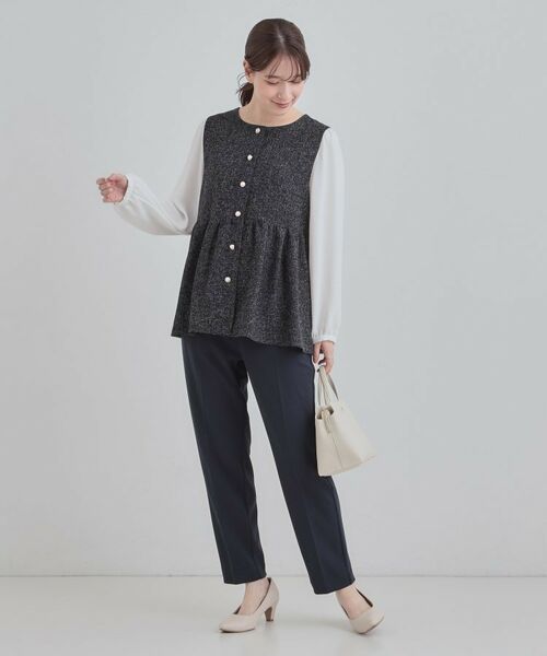 SHOO・LA・RUE / シューラルー シャツ・ブラウス | 時短できちんと見えが叶う フェイクレイヤードブラウス | 詳細11