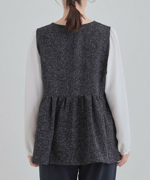 SHOO・LA・RUE / シューラルー シャツ・ブラウス | 時短できちんと見えが叶う フェイクレイヤードブラウス | 詳細15