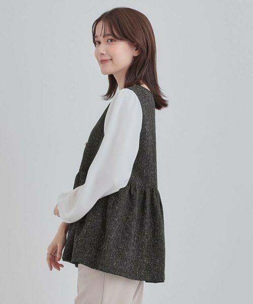 SHOO・LA・RUE / シューラルー シャツ・ブラウス | 時短できちんと見えが叶う フェイクレイヤードブラウス | 詳細6