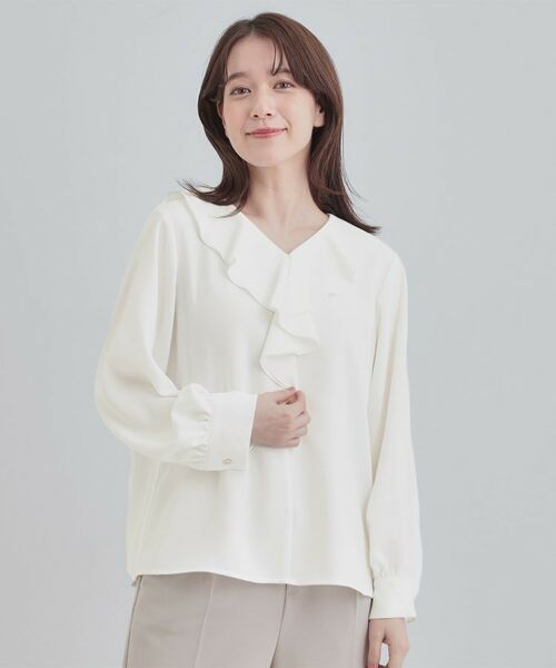 SHOO・LA・RUE / シューラルー シャツ・ブラウス | お顔周りを華やかに。フリルブラウス | 詳細1