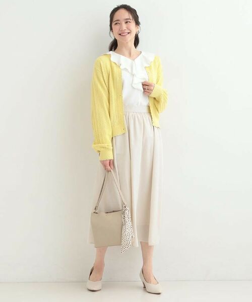 SHOO・LA・RUE / シューラルー シャツ・ブラウス | 【洗濯機可/S-LL】お顔周りを華やかに。フリル襟ブラウス | 詳細18