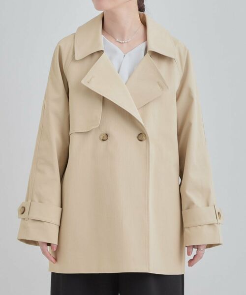 SHOO・LA・RUE / シューラルー トレンチコート | 【S-LL/撥水】通勤やお出かけにも活躍 ミドルトレンチコート | 詳細16