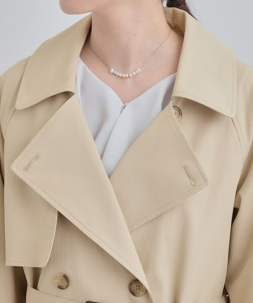 SHOO・LA・RUE / シューラルー トレンチコート | 【S-LL/撥水】通勤やお出かけにも活躍 ミドルトレンチコート | 詳細18