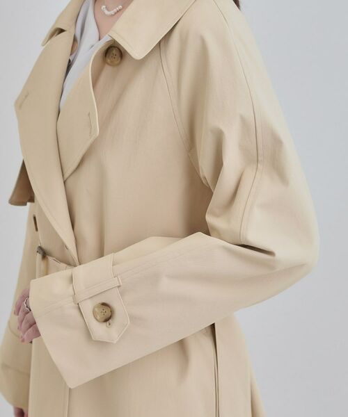 SHOO・LA・RUE / シューラルー トレンチコート | 【S-LL/撥水】通勤やお出かけにも活躍 ミドルトレンチコート | 詳細19