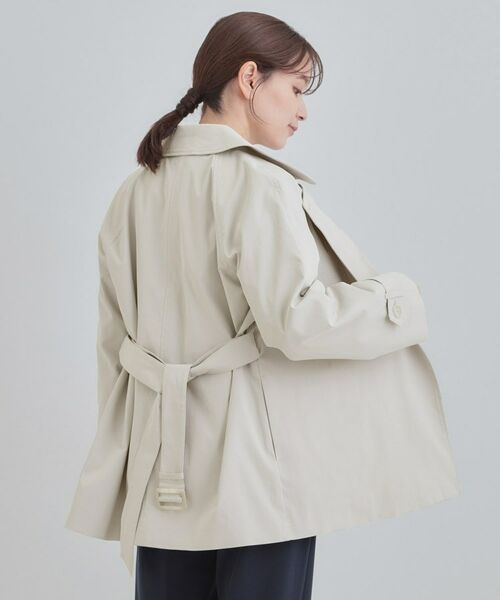 SHOO・LA・RUE / シューラルー トレンチコート | 【S-LL/撥水】通勤やお出かけにも活躍 ミドルトレンチコート | 詳細2