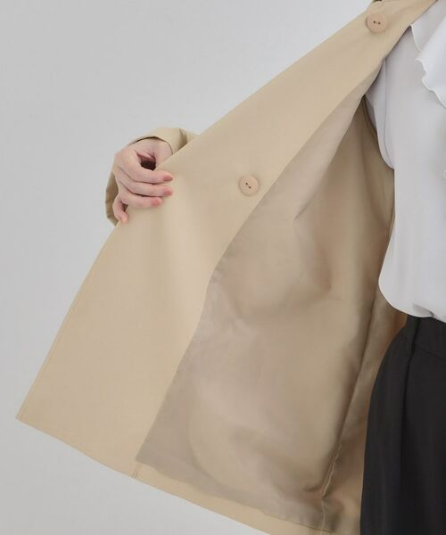 SHOO・LA・RUE / シューラルー トレンチコート | 【S-LL/撥水】通勤やお出かけにも活躍 ミドルトレンチコート | 詳細22
