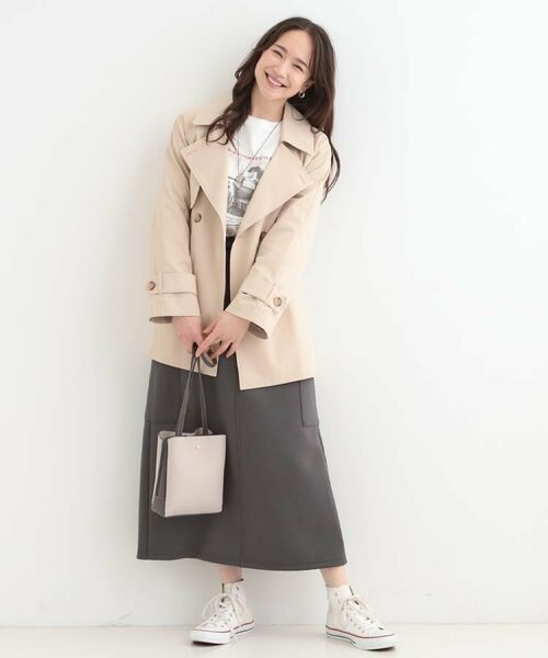 SHOO・LA・RUE / シューラルー トレンチコート | 【S-LL/撥水】通勤やお出かけにも活躍 ミドルトレンチコート | 詳細26
