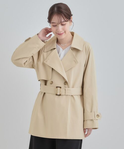 SHOO・LA・RUE / シューラルー トレンチコート | 【S-LL/撥水】通勤やお出かけにも活躍 ミドルトレンチコート | 詳細5