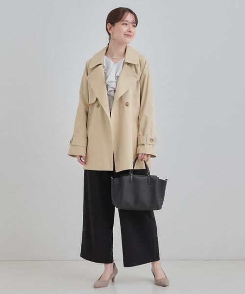 SHOO・LA・RUE / シューラルー トレンチコート | 【S-LL/撥水】通勤やお出かけにも活躍 ミドルトレンチコート | 詳細7