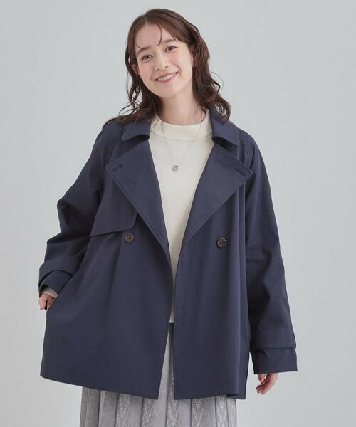 SHOO・LA・RUE / シューラルー トレンチコート | 【S-LL/撥水】通勤やお出かけにも活躍 ミドルトレンチコート | 詳細9