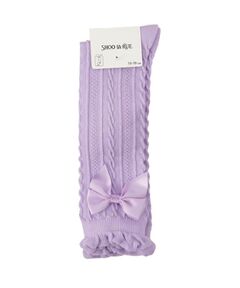 SHOO・LA・RUE / シューラルー ソックス | サテンリボンハイソックス