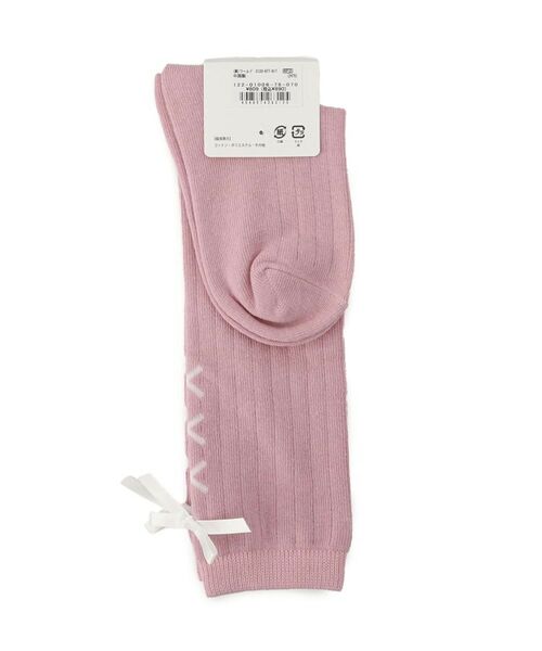 SHOO・LA・RUE / シューラルー ソックス | リボンレースアップ風ハイソックス | 詳細2