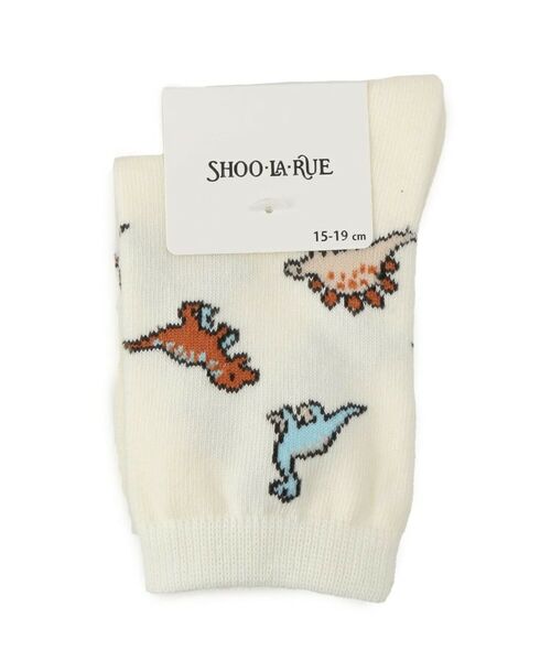 SHOO・LA・RUE / シューラルー ソックス | 恐竜総柄クルー丈ソックス | 詳細1