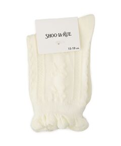 SHOO・LA・RUE / シューラルー ソックス | フロートリボン柄クルー丈ソックス