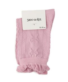 SHOO・LA・RUE / シューラルー ソックス | フロートリボン柄クルー丈ソックス