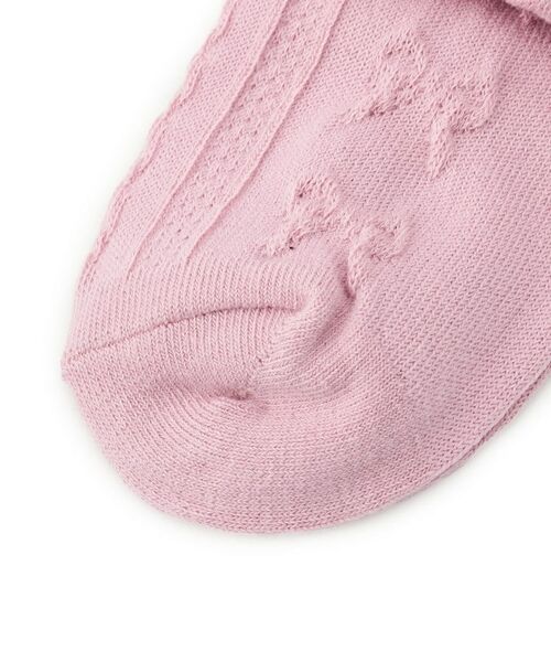 SHOO・LA・RUE / シューラルー ソックス | フロートリボン柄クルー丈ソックス | 詳細4