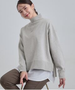 SHOO・LA・RUE / シューラルー その他トップス | 【2点セット/S-LL】時短で決まる もちもちニット＆裾シャツインナー