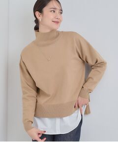 SHOO・LA・RUE / シューラルー その他トップス | 【2点セット/S-LL】時短で決まる もちもちニット＆裾シャツインナー