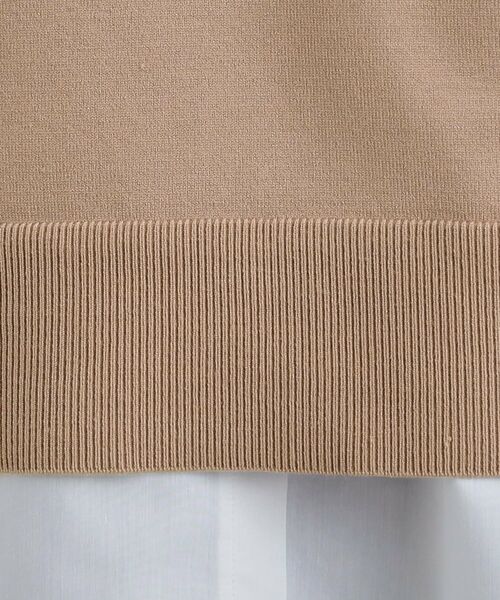 SHOO・LA・RUE / シューラルー その他トップス | 【2点セット/S-LL】時短で決まる もちもちニット＆裾シャツインナー | 詳細18