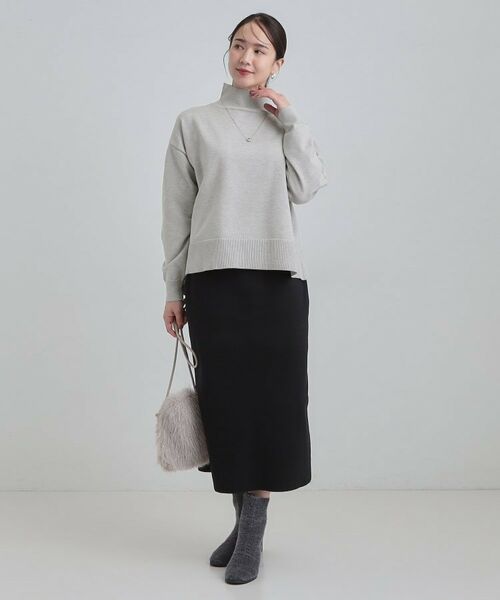 SHOO・LA・RUE / シューラルー その他トップス | 【2点セット/S-LL】時短で決まる もちもちニット＆裾シャツインナー | 詳細6