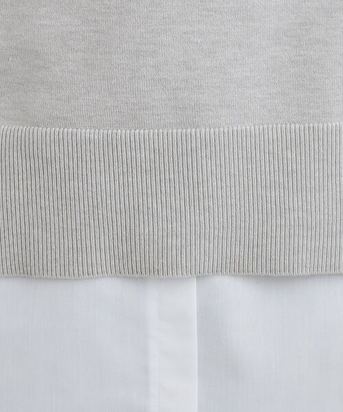 SHOO・LA・RUE / シューラルー その他トップス | 【2点セット/S-LL】時短で決まる もちもちニット＆裾シャツインナー | 詳細7