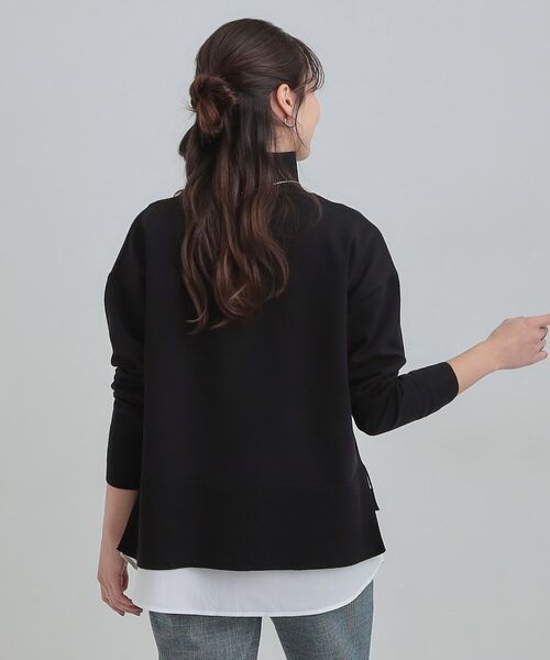 SHOO・LA・RUE / シューラルー その他トップス | 【2点セット/S-LL】時短で決まる もちもちニット＆裾シャツインナー | 詳細9