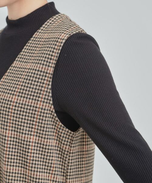 SHOO・LA・RUE / シューラルー ミニ丈・ひざ丈ワンピース | 【2点セット/洗える/S-LL】時短でコーデ決まる ジャンドレ＆リブインナー | 詳細26